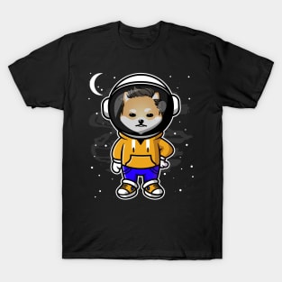 Hiphop Astronaut Dogelon Mars Coin To The Moon Crypto Token Cryptocurrency Wallet Birthday Gift For Men Women Kids T-Shirt